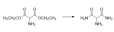 2-氨基丙二酰胺的合成路线