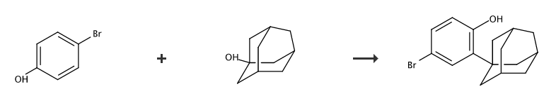  2-(1-金刚烷基)-4-溴苯酚的合成路线