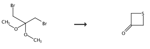  3-硫杂环丁酮的合成路线