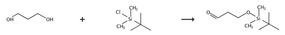 3-(叔丁基-二甲基-硅烷基OXY)-丙醛的制备和应用