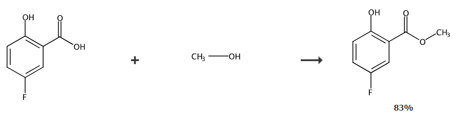  5-氟-2-羟基苯甲酸甲酯的合成路线