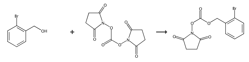  2-溴苄基-N-琥珀酰亚胺基碳酸酯的合成路线