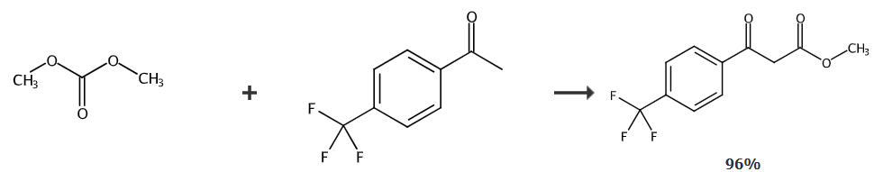 4-三氟甲基苯甲酰基乙酸甲酯的合成路线