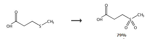 3-(甲磺酰基)丙酸的合成路线
