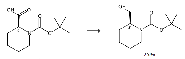 (S)-N-BOC-2-哌啶甲醇的制备
