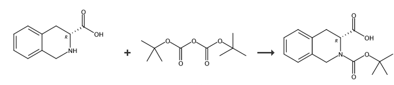 BOC-D-1，2，3，4-四氢异喹啉-3-羧酸的制备