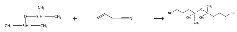 1,3-双(3-氰乙基)四甲基二硅氧烷的合成路线