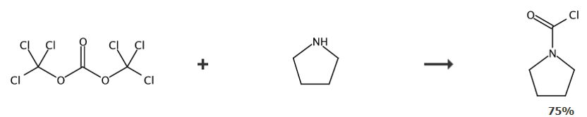 1-吡咯烷羰酰氯的合成路线