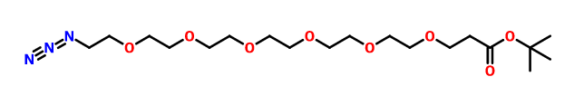 21-叠氮基-4，7，10，13，16，19-六氧杂二十一烷酸叔丁酯的制备
