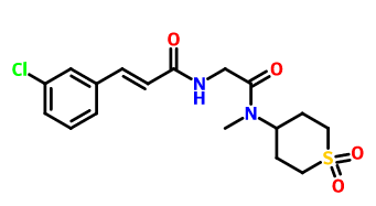 (2E)-3-(3-氯苯基)-N-[2-[甲基(四氢-1，1-二氧代-2H-噻喃-4-基)氨基]-2-氧代乙基]-2-丙烯酰胺的制备