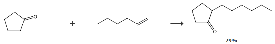 2-己基环戊酮的制备和应用