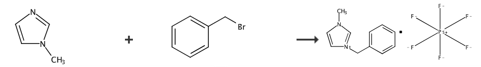  1-苄基-3-甲基咪唑六氟磷酸盐的合成路线