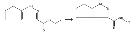 1,4,5,6-四氢环戊并吡唑-3-酰肼的合成路线