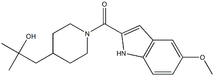 1-[1-[(5-甲氧基-1H-吲哚-2-基)羰基]哌啶-4-基]-2-甲基丙-2-醇的制备