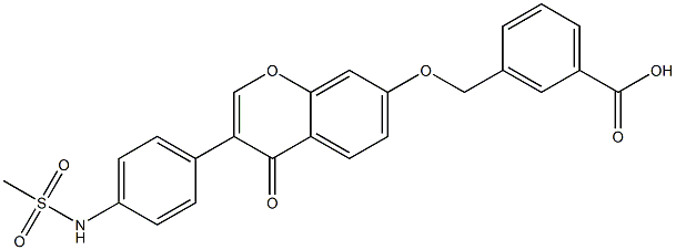 3-[[[3-[4-[(甲基磺酰基)氨基]苯基]-4-氧代-4H-苯并吡喃-7-基]氧基]甲基]苯甲酸的制备
