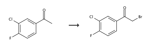 2-溴-3′-氯-4′-氟苯乙酮的制备和应用