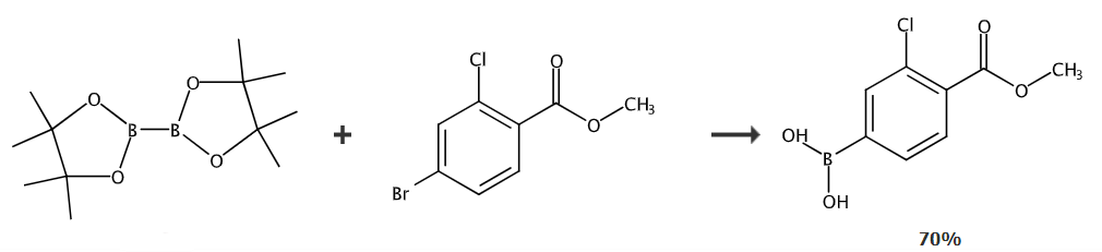 3-氯-4-甲酸甲酯苯硼酸的制备和应用