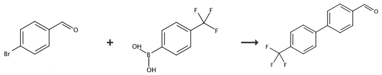 4'-三氟甲基二苯基-4-甲醛的制备和应用