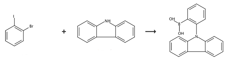 B-[2-(9H-咔唑-9-基)苯基]硼酸的制备