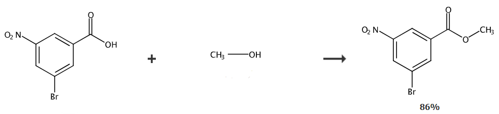 3-溴-5-硝基苯甲酸甲酯的制备