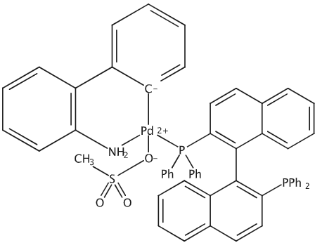 甲磺酸[2，2'-双(二苯基膦)-1，1'-联萘](2'-氨基-1，1'-联苯-2-基)钯(II)的应用举例