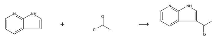 3-乙酰基-7(1H)-氮杂吲哚的制备和应用