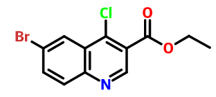 6-溴-4-氯-3-喹啉羧酸乙酯的制备