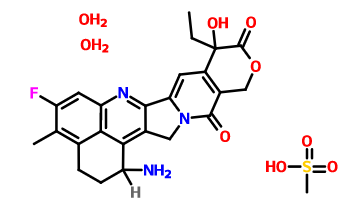 依喜替康甲磺酸盐水合物的制备