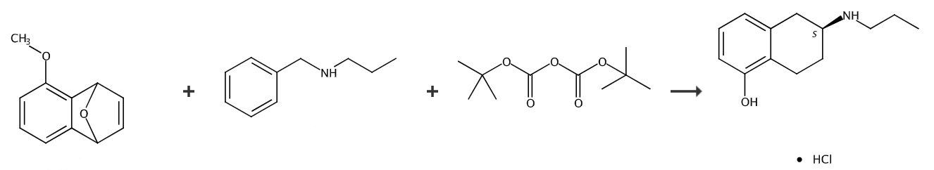 (6S)-(-)-5-羟基-N-丙基-2-氨基四氢萘盐酸盐的制备