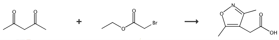 (3,5-二甲基异恶唑-4-基)乙酸的制备