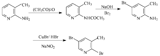 2,5-二溴-3-甲基吡啶的制备