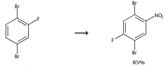 1,4-二溴-2-氟-5-硝基苯的制备