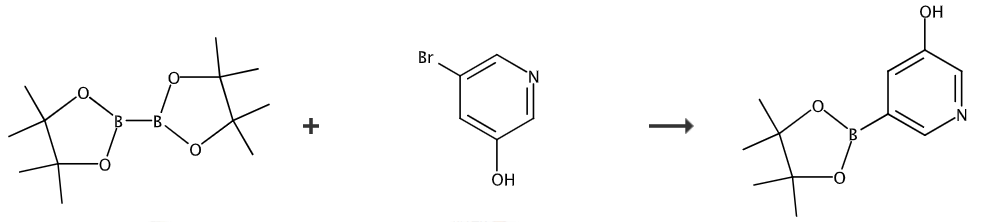  (5-羟基-3-吡啶基)硼酸的合成路线