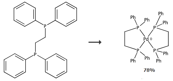  双(1,2-双(二苯基膦)乙烷)钯的合成路线