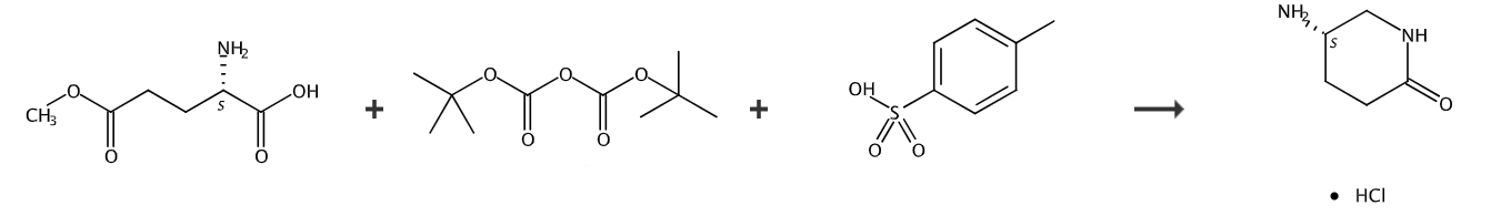 (S)-5-氨基-哌啶-2-酮盐酸盐的制备