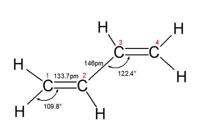 1,3-丁二烯的分子结构