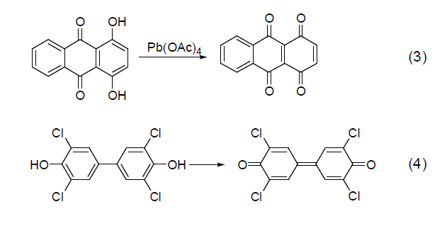 pb(oac)4 也可以使部分氢化的芳环或者杂环芳化 (式5,式6)[3],但是不