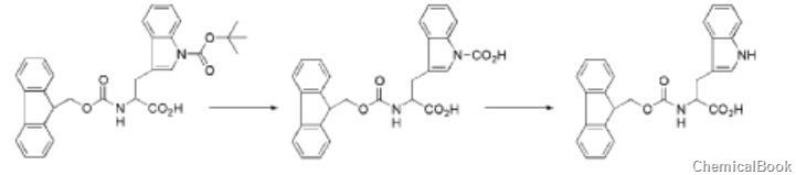 Fmoc-L-色氨酸-合成路径