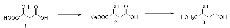 (S)-(-)-1，2，4-丁三醇的制备和应用