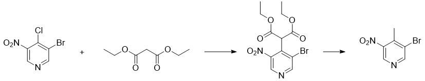 3-溴-4-甲基-5-硝基吡啶的制备和应用