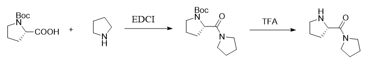 1-[(2S)-2-吡咯烷羰基]-吡咯烷的制备
