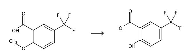 2-羟基-5-三氟甲基苯甲酸的制备和应用