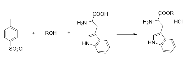 D-色氨酸甲酯盐酸盐的制备