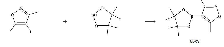 3,5-二甲基异恶唑-4-硼酸频哪醇酯的制备和应用