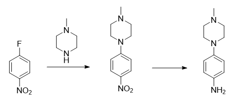 4-(4-甲基哌嗪)苯胺的制备