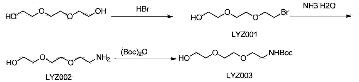  2-[2-(2-T-BOC-氨基乙氧基)乙氧基]乙醇的合成路线