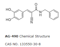 酪氨酸磷酸化抑制剂AG490的生物活性和药理研究