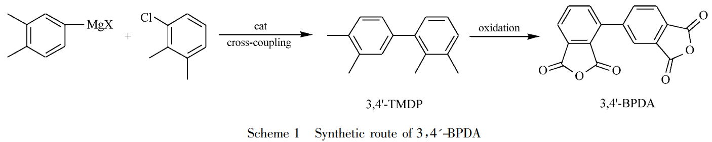 2，3，3'，4'-联苯四甲酸二酐的制备和应用