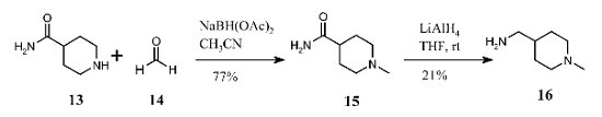 (1-甲基-4-哌啶)甲胺的制备
