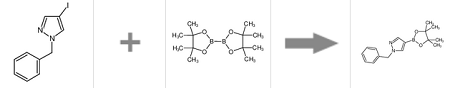 1-苄基-1H-吡唑-4-硼酸频哪醇酯的制备